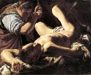 BASSETTI, Marcantonio St Sebastian Tended by St Irene hjhk oil on canvas